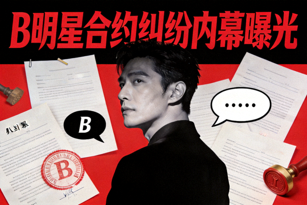 娱乐圈大瓜封面 - B明星合约纠纷内幕曝光